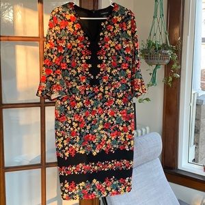 NWT Liz Claiborne midi floral sheath dress
